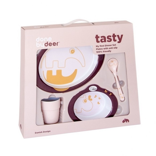 Zestaw Obiadowy Contour Dark Powder Gold Done by Deer