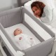 Łóżeczko dostawne AIR Bedside Crib Shnuggle STONE GREY
