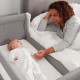 Łóżeczko dostawne AIR Bedside Crib Shnuggle STONE GREY