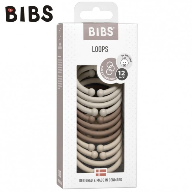 BIBS zawieszki LOOPS sand-dark-oak-vanilla