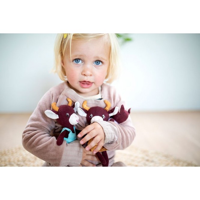 Lilliputiens Rodzina Przytulanek z Rozkładaną Matą Krówka Rosalie 