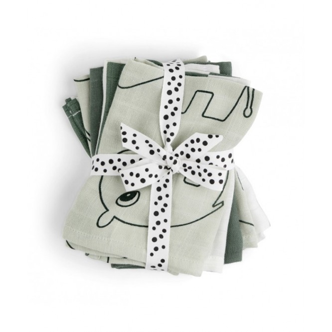 Myjki 5 szt. Friends GOTS Done by Deer Green