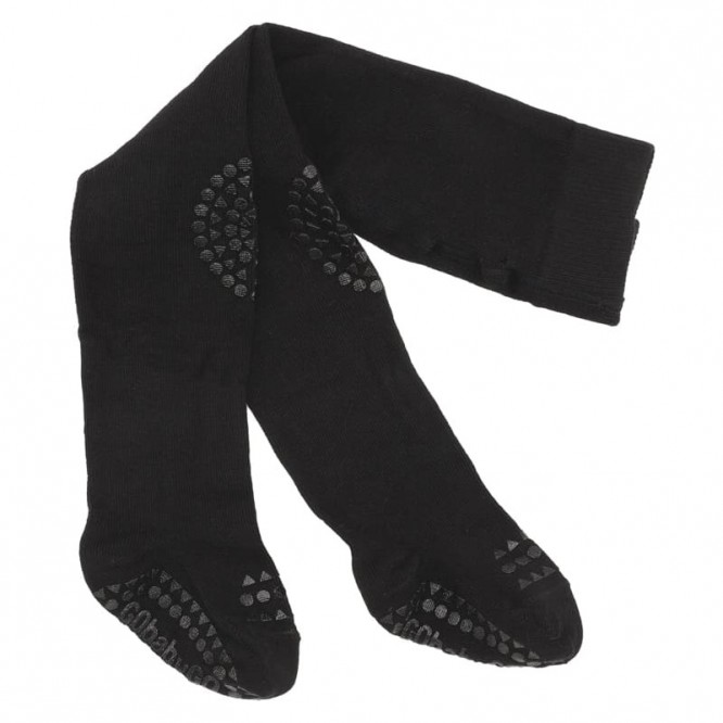 GoBabyGo Antypoślizgowe Rajstopy do nauki chodzenia 6-12 m-cy Black