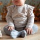 GoBabyGo Antypoślizgowe Rajstopy do nauki chodzenia 6-12 m-cy Grey Melange