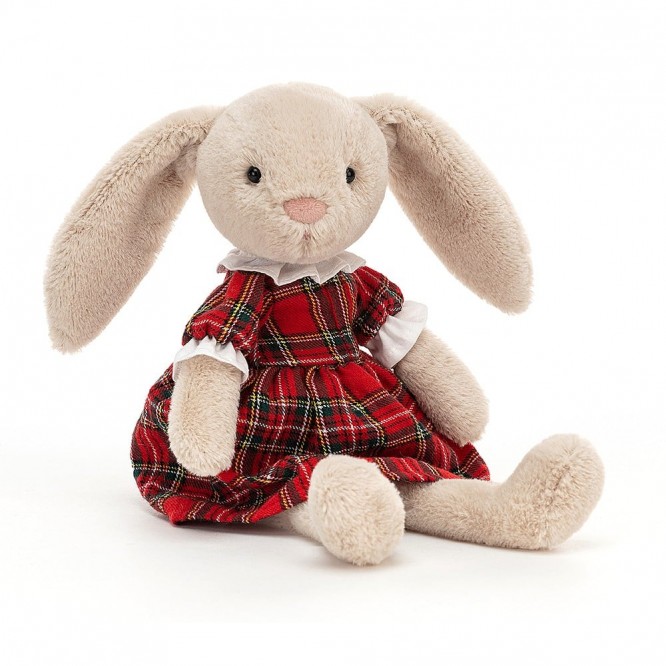 Lottie Królik w sukience Tartan Jellycat