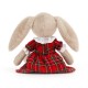 Lottie Królik w sukience Tartan Jellycat