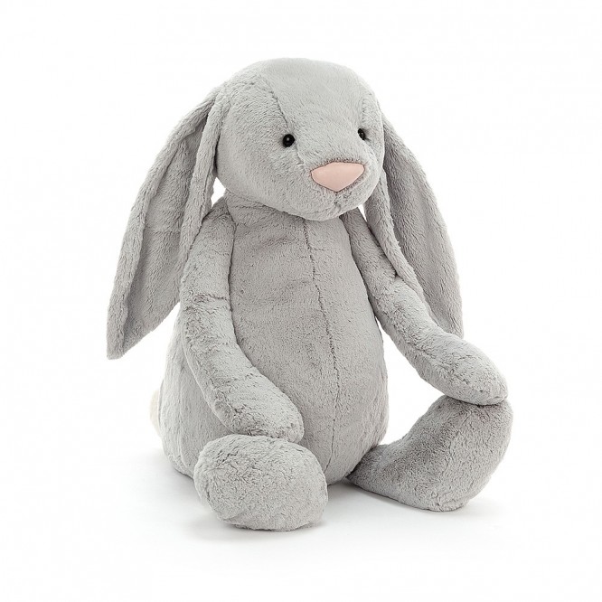 Królik 108cm Bashful Jellycat Silver