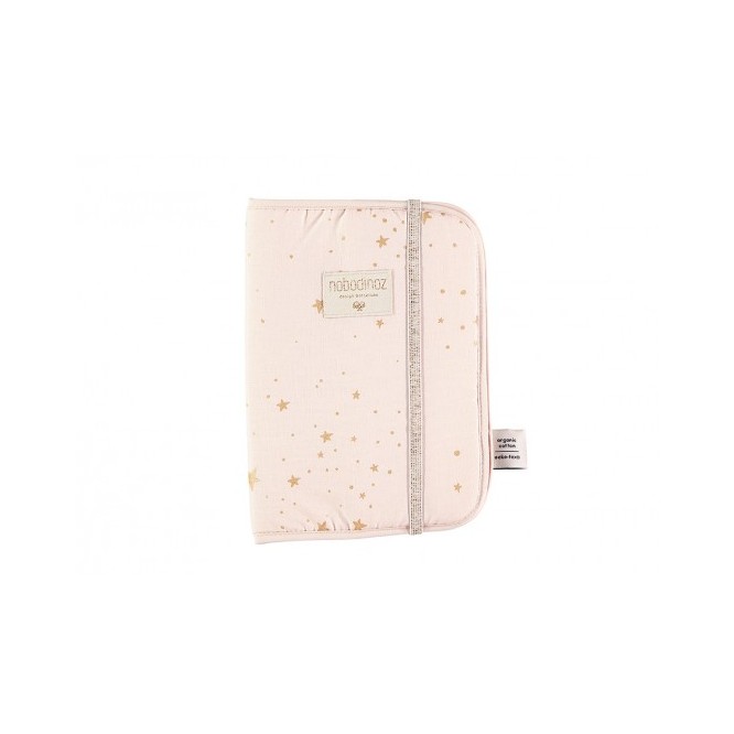 Etui na Książeczkę Zdrowia Nobodinoz  gold stella dream pink