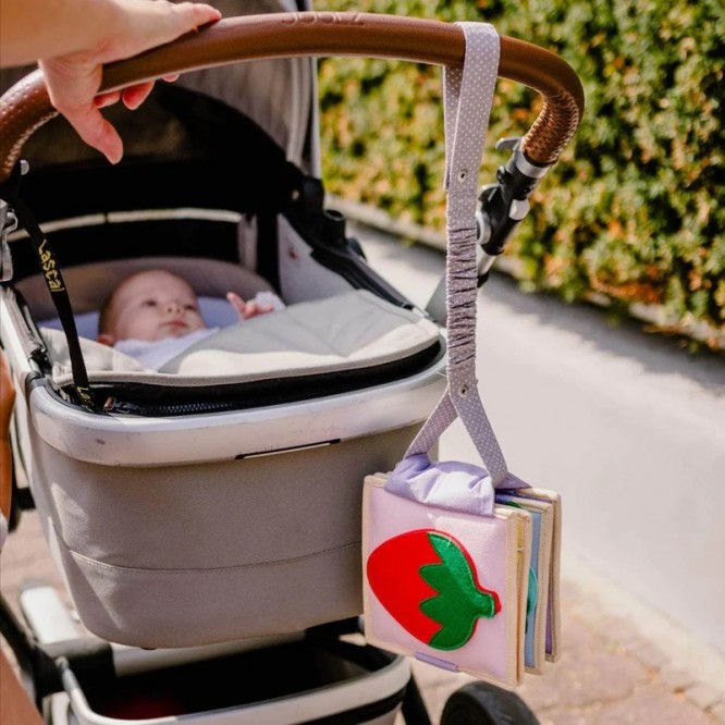 Jolly Designs Elastyczny Pasek do Książeczki Szary