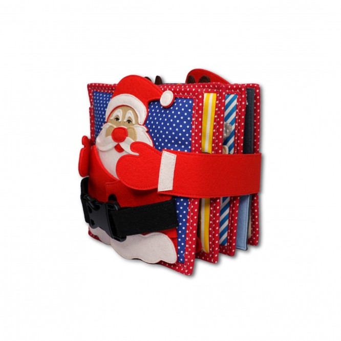 Jolly Designs Książeczka Manipulacyjna Mikołaj