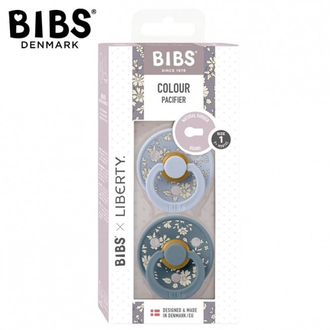 BIBS smoczek uspokajający S Liberty CAPEL DUSTY BLUE