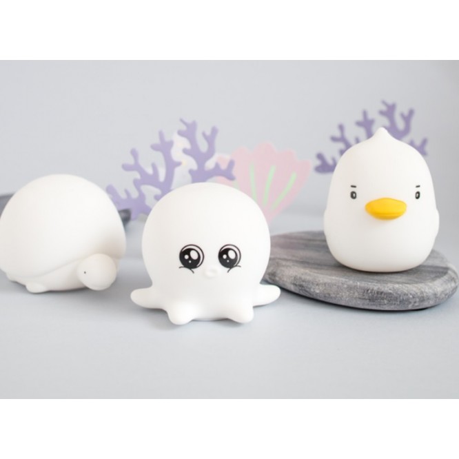 Lampki Silikonowe Białe 3szt Mini Rabbit&Friends