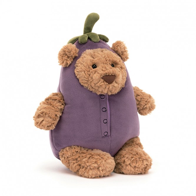 Miś Bartłomiej Przebrany za Bakłażan Jellycat
