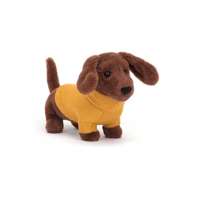 Pies Jamnik w sweterku Jellycat