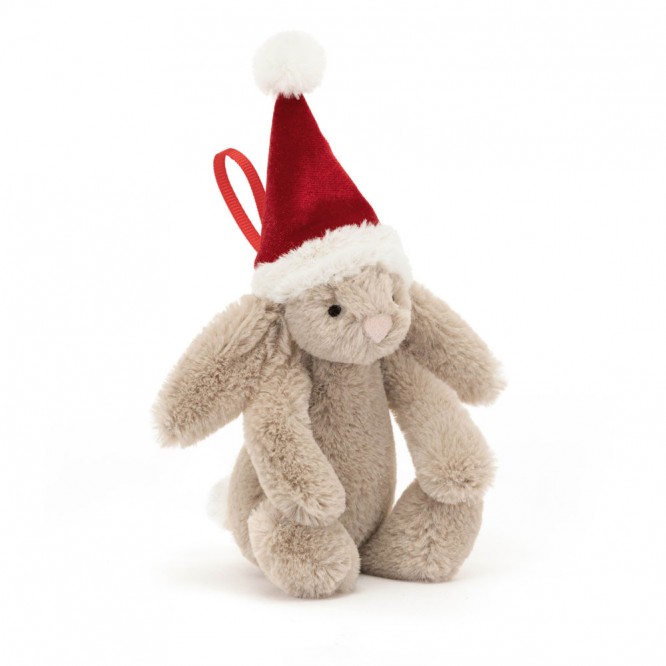 Króliczek w Czapce Mikołaja Zawieszka Jellycat