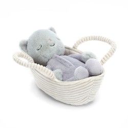 Śpiący Kotek w Koszyczku Jellycat