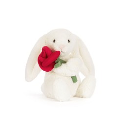 Wesoły Króliczek z Różą Jellycat