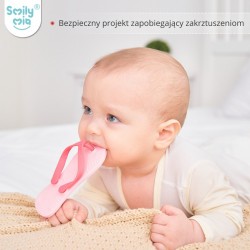 Gryzak Silikonowy Klapek Smily Mia Pink