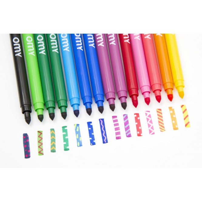 Magiczne flamastry 16 sztuk OMY