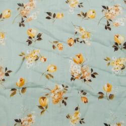 Kocyk Muślina bambusowa Wild Rose