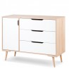 Komoda Klupś Sofie buk-biała 