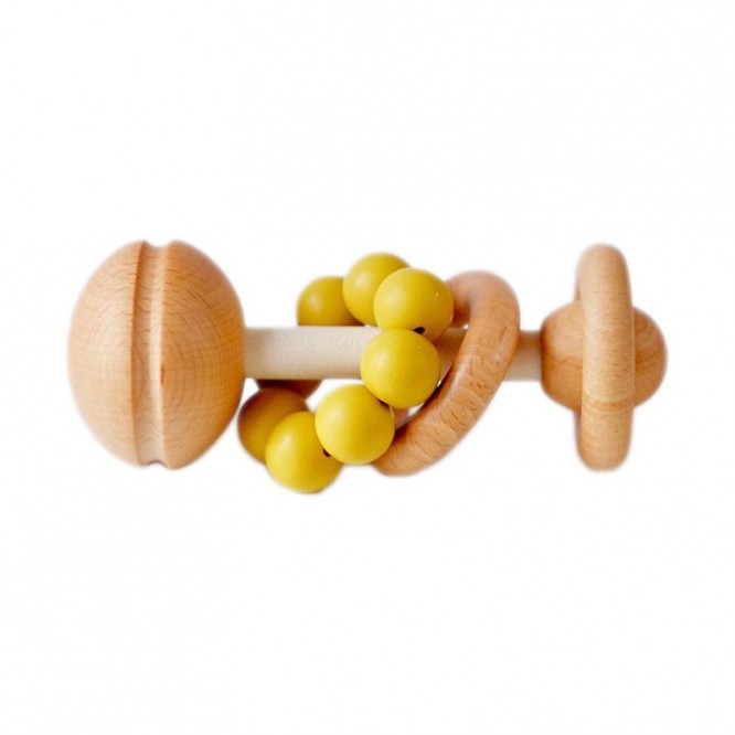 Blossom and Bear Gryzak Grzechotka yellow