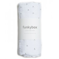 Pieluszka 70x70 Dark Grey Wonderful FunkyBox