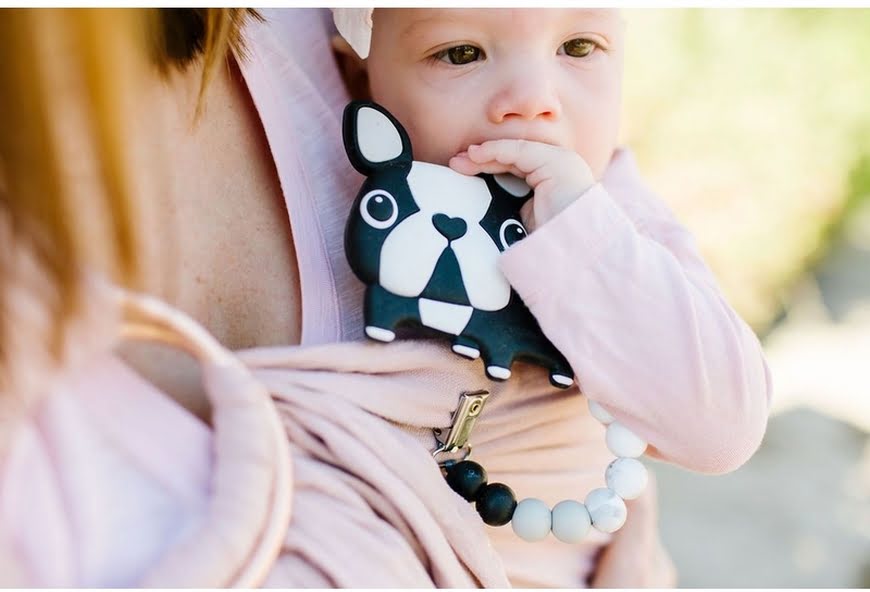 Gryzak silikonowy loulou Lollipop