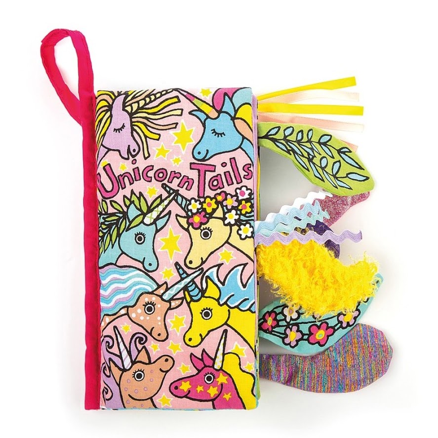 Jellycat - Książeczka dla Dzieck - Unicorn Tails - Ogony Jednorożców